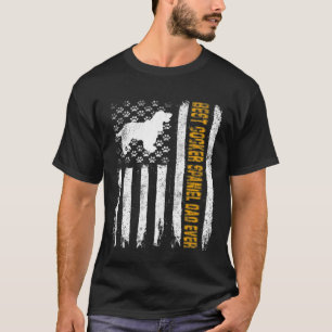 Camiseta Melhor Pai de Cachorro Espanhol de Cocker Bandeira