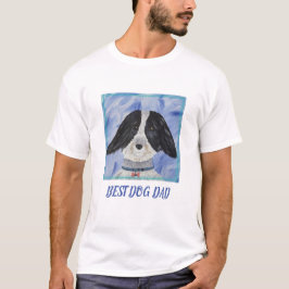 Camiseta Melhor Pai de Cachorro, Furto de Casca Preta e Bra