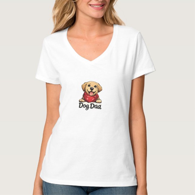 Camiseta Melhor Pai de Cachorro Gráfico (Frente)