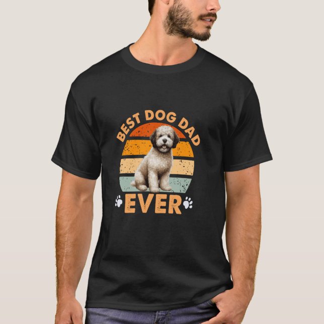Camiseta Melhor Pai De Cachorro Lagotto Romagnolo De Cães E (Frente)