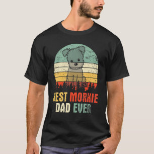 Camiseta Melhor Pai de Cachorro Morkie de Todos os Tempos D