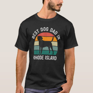 Camiseta Melhor Pai De Cachorro Na Ilha Rhode