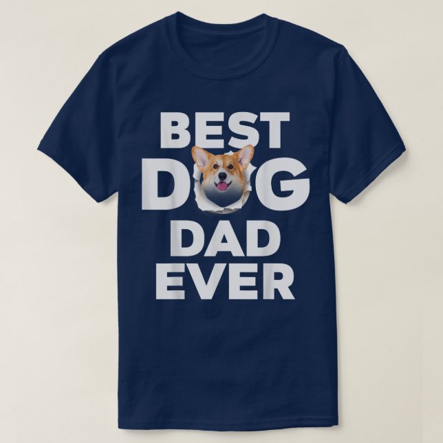 Camiseta Melhor Pai De Cachorro Nunca Mais Amantes Do Welsh (Frente do Design)
