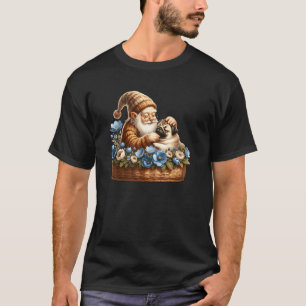 Camiseta Melhor Pai de Cachorro Pug Avô Em Uma Cesta de Cac