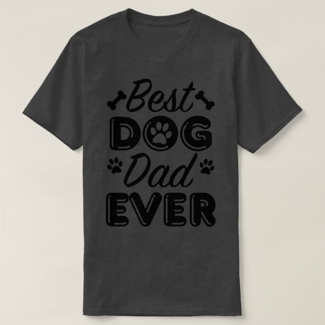 Camiseta Melhor Pai De Cães 2 (Frente do Design)
