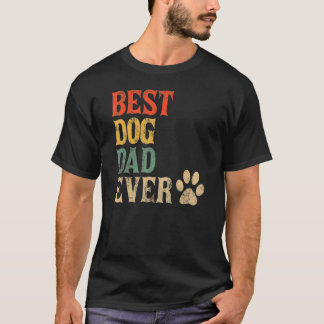 Camiseta Melhor Pai De Cães Alguma Vez Pai De Cães Vintage