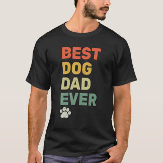 Camiseta Melhor Pai De Cães - Pai De Cães Vintage - Cães Re