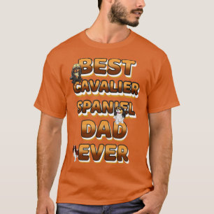 Camiseta Melhor Pai De Cães Que Nunca Cavalier Spaniel