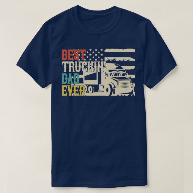 Camiseta Melhor Pai de Caminhão Nunca (Frente do Design)