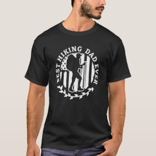 Camiseta Melhor Pai De Caminho De Passagem De Hiker Ao Exte