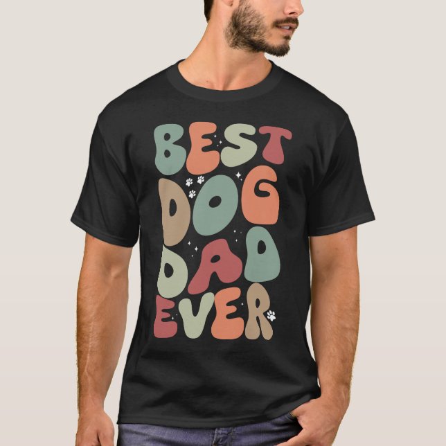 Camiseta Melhor Pai De Cão Alguma Vez Engraçado (Frente)