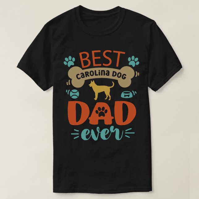 Camiseta Melhor Pai de Cão de olina (Frente do Design)