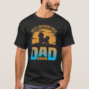 Camiseta Melhor Pai De Cão De Pai Bichon Frise Ever Vintage