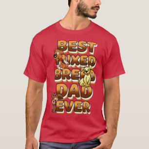 Camiseta Melhor Pai De Cão Misturado