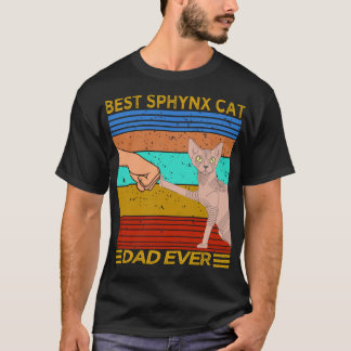 Camiseta Melhor Pai de Cat Sphynx Alguma vez
