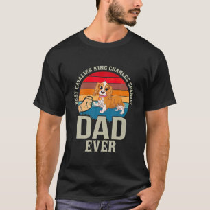 Camiseta Melhor Pai de Cavalier King Charles Spaniel Já Mui