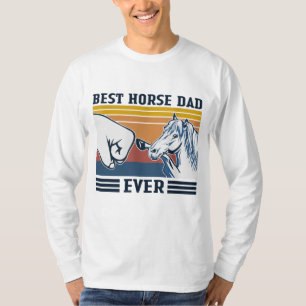 Camiseta Melhor Pai De Cavalo Alguma Vez Engraçada Fath Da