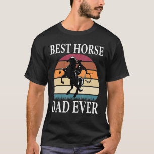 Camiseta Melhor Pai de Cavalo de Todos Dia dos Pais Homen