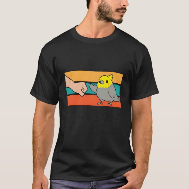Camiseta Melhor Pai de Cockatiel de Pássaro (Frente)