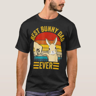 Camiseta Melhor Pai De Coelhinho Alguma Vez Vintage Coelho 