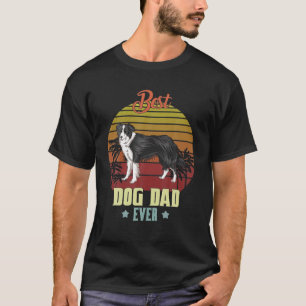 Camiseta Melhor Pai de Collie de Borda Alguma Vez Pai Ofere