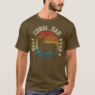 Camiseta Melhor Pai De Corgi De Vintage Engraçado Corgi