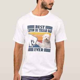 Camiseta Melhor Pai De Coton De Tulear De Cão Engraçado