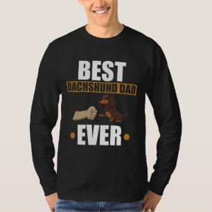Camiseta Melhor Pai de Dachshund Cão Cachorro