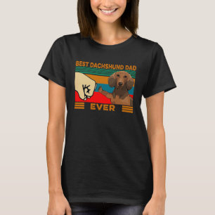 Camiseta Melhor Pai De Dachshund Da Fist Bump
