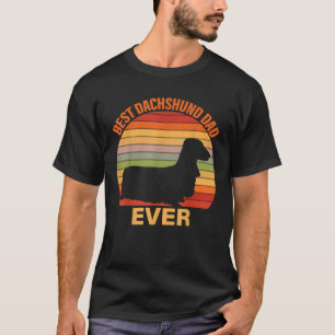 Camiseta Melhor Pai de Dachshund do Pai Nunca Engraçado Da