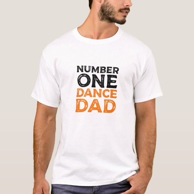 Camiseta Melhor Pai de dança, Dançarino Engraçado Pai (Frente)