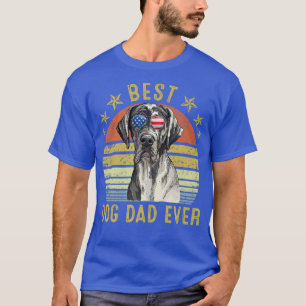 Camiseta Melhor Pai De Dane Alguma Vez Vintage Dog Lover