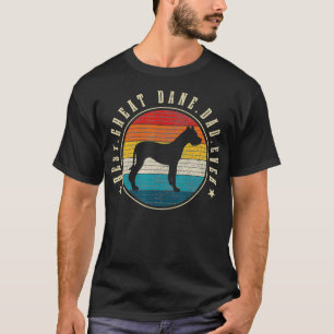 Camiseta Melhor Pai De Dane De Cachorro Engraçado Vintage G
