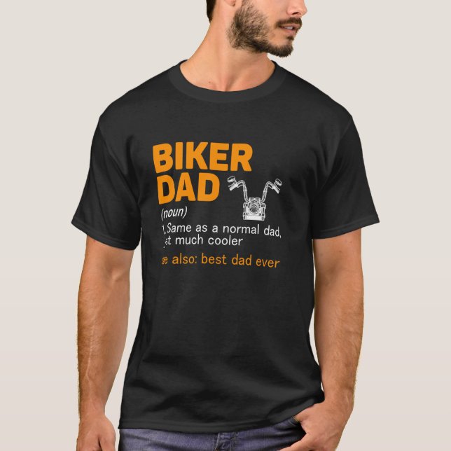 Camiseta Melhor Pai de Definição de Pai Biker (Frente)