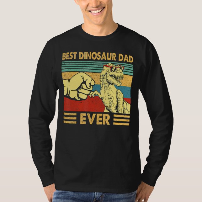 Camiseta Melhor Pai De Dinossauros Alguma Vez Bump T rex Fa (Frente)