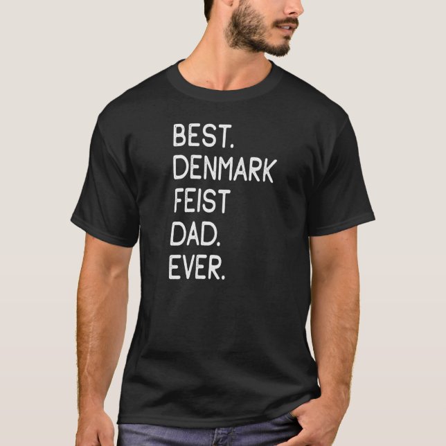 Camiseta Melhor Pai De Feist Da Dinamarca (Frente)