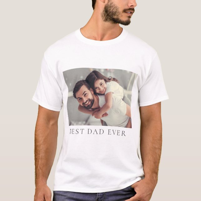 Camiseta Melhor Pai de Fotografia Personalizada Nunca (Frente)