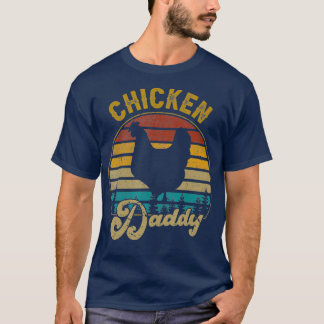 Camiseta Melhor Pai de frango com Pai Vintage Retro 70S Chi