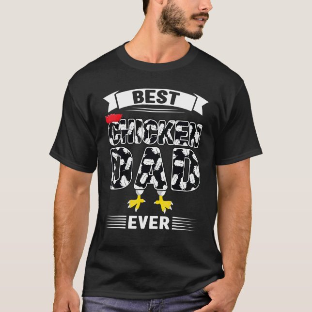 Camiseta Melhor Pai de Frango de Todos os Tempos Pai Frango (Frente)