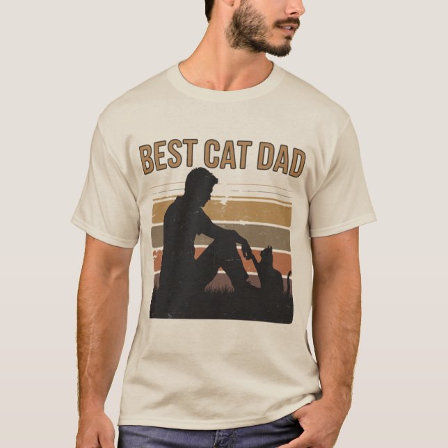 Camiseta Melhor Pai de Gato  (Frente)
