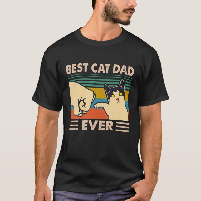 Camiseta Melhor Pai De Gato Alguma Vez (Frente)