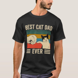 Camiseta Melhor Pai De Gato Alguma Vez