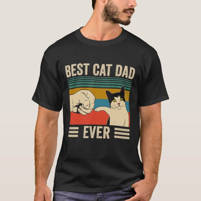Camiseta Melhor Pai De Gato Alguma Vez (Frente)