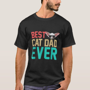 Camiseta Melhor Pai De Gato Alguma Vez Engraçado Oriental S