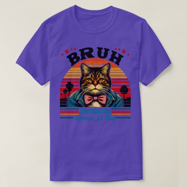 Camiseta Melhor Pai De Gato Alguma Vez O Dia de os pais Pai (Frente do Design)