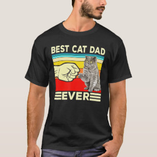 Camiseta Melhor Pai De Gato Alguma Vez Pai De Gato De Teto 