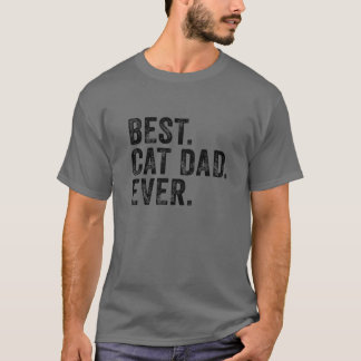 Camiseta Melhor Pai De Gato Alguma Vez Pai De Gato Dist.