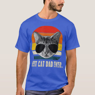 Camiseta Melhor Pai De Gato Alguma Vez Vintado Pai De Gato