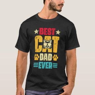 Camiseta Melhor Pai de Gato Antigo de Todos os Tempos Dia