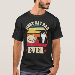 Camiseta Melhor Pai de Gato Antigo Já Existiu Bata o Punho 